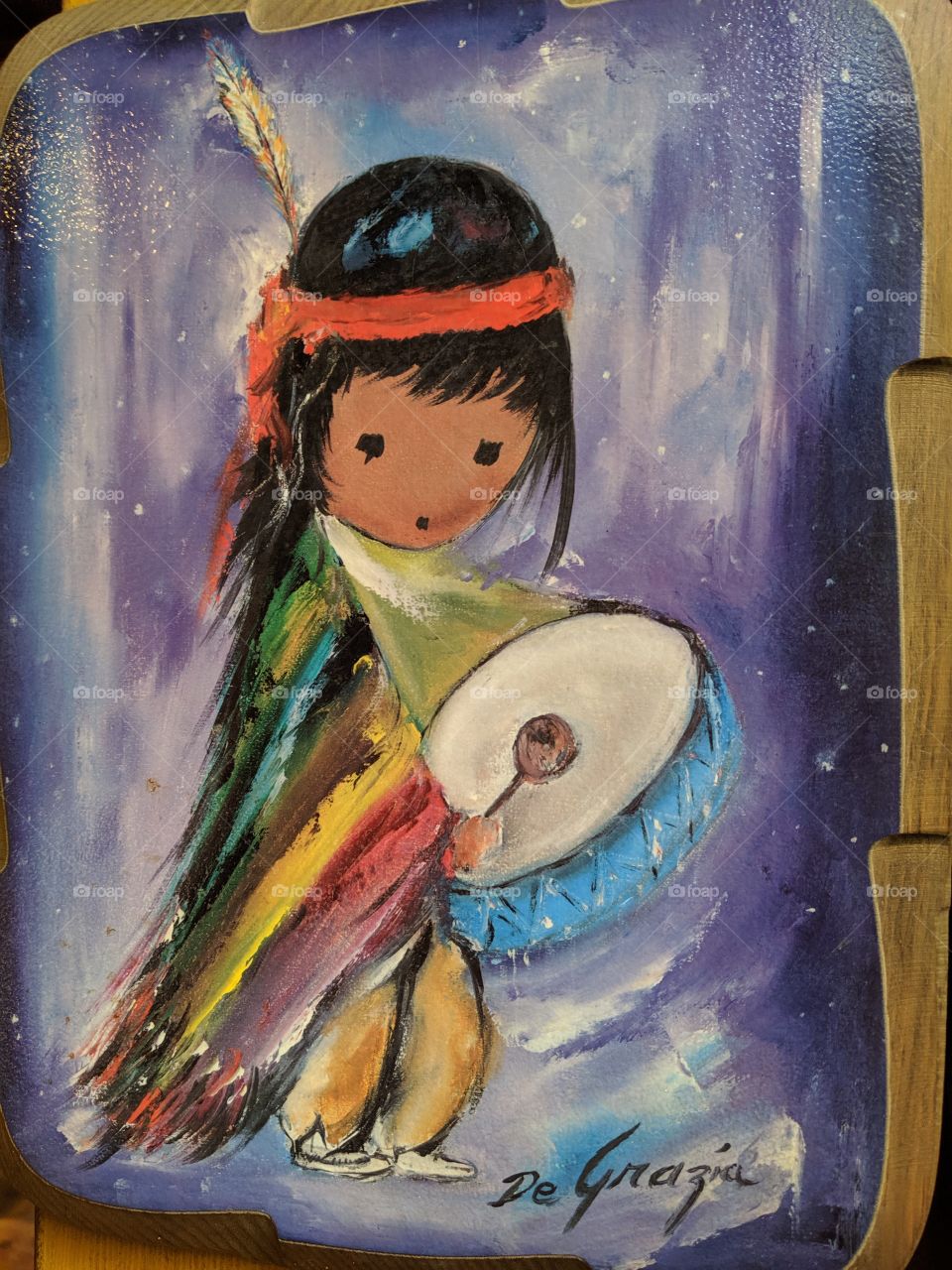 Paint frame native american