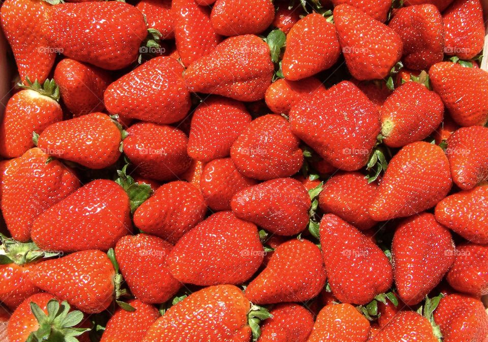 Full frame shot of strawberries