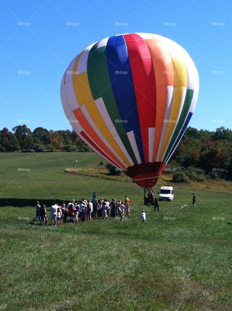 Getting Ready for a turn on a Hot Air Balloon 