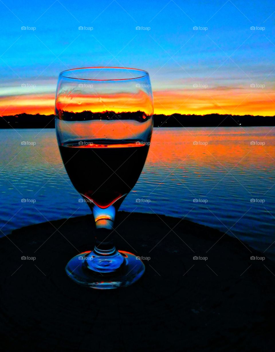 Liquids are cool - As with almost all things in life, a good sunset can be made even better with the right glass of wine. 