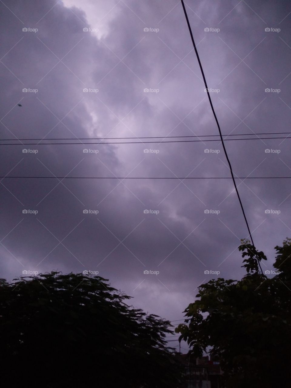 Low angle view of dramatic sky