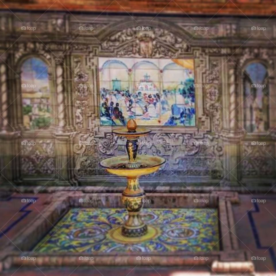 Beautiful Mosaic Fountain