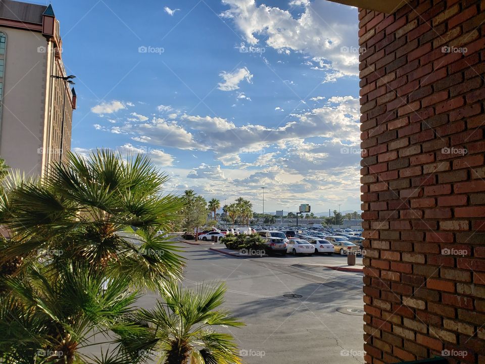 View from Boulder Station Hotel & Casino, Boulder Highway, LAS VEGAS NEVADA USA  JUNE 2019