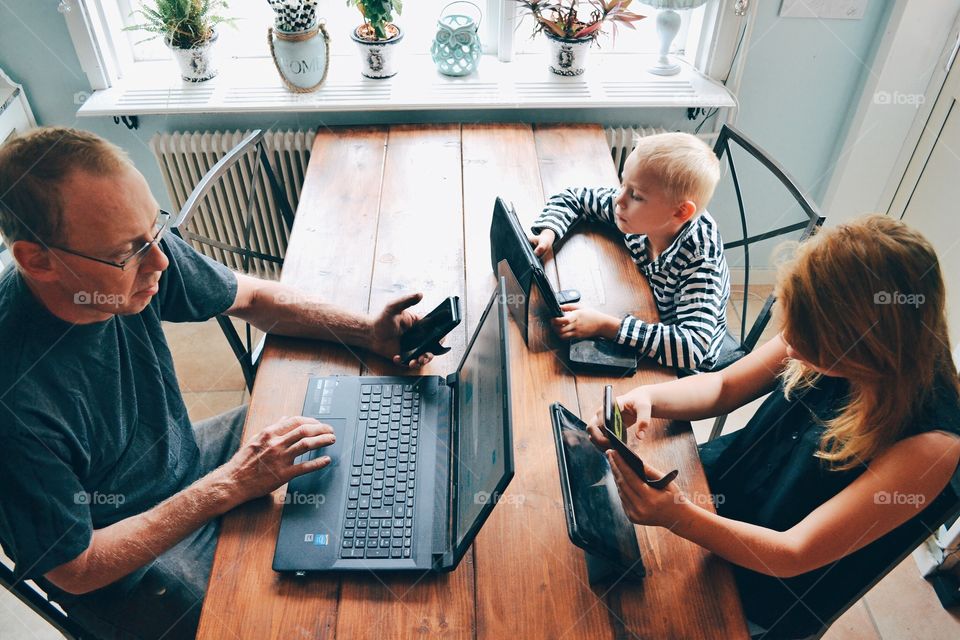 Adult, People, Woman, Man, Computer