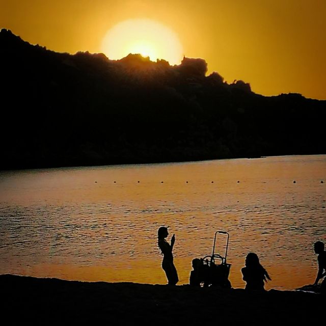 On the beach