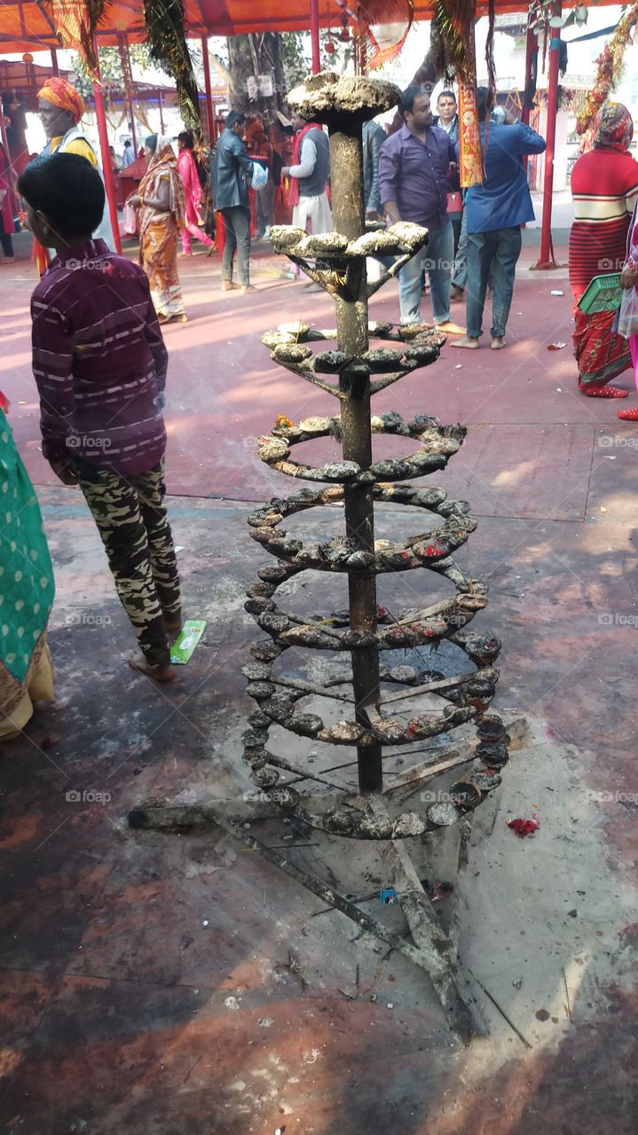 traditional lamp in temple