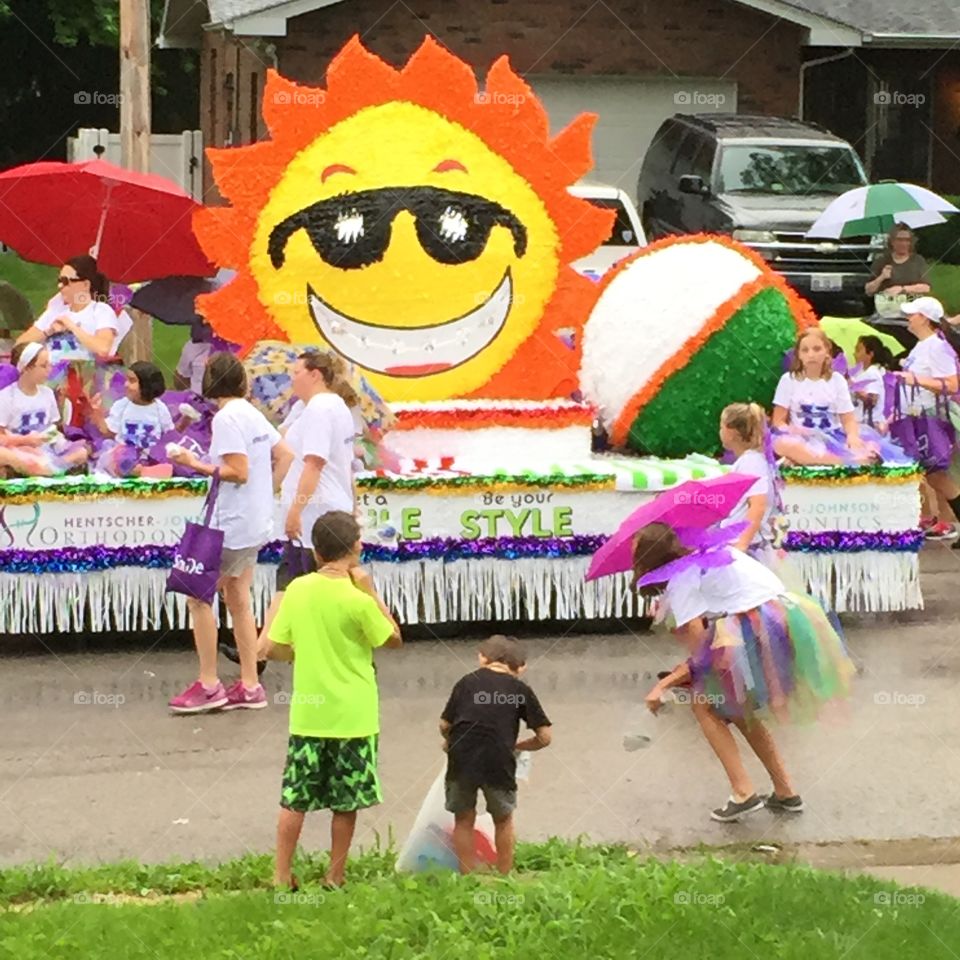 Enjoying the annual Porta Westfalica parade