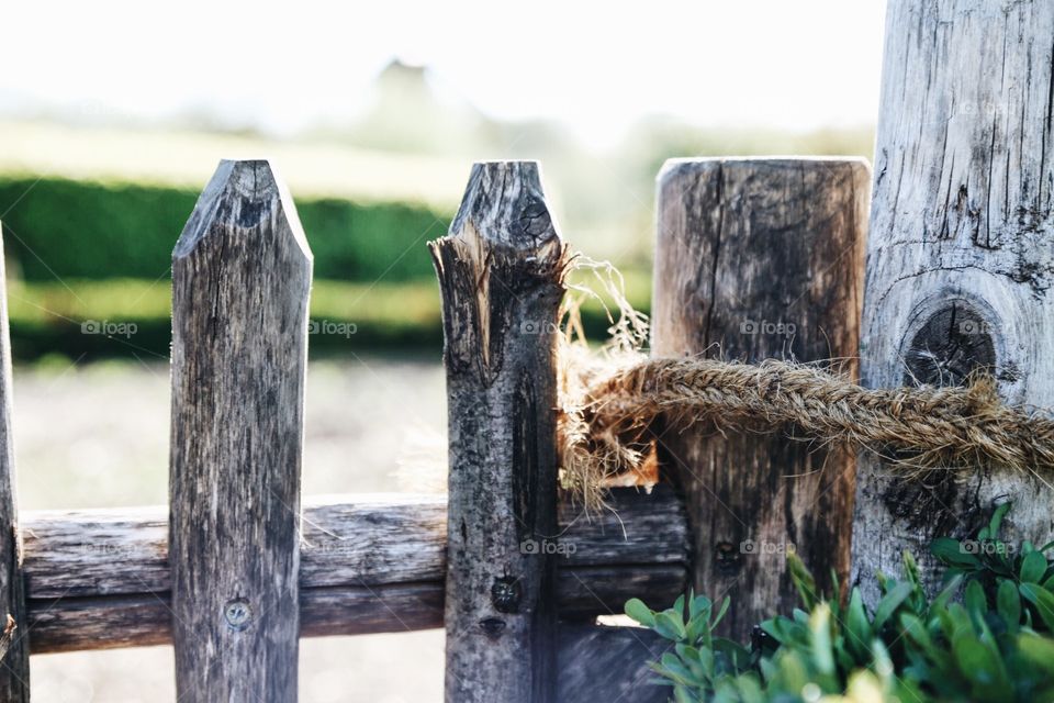 Wooden gate