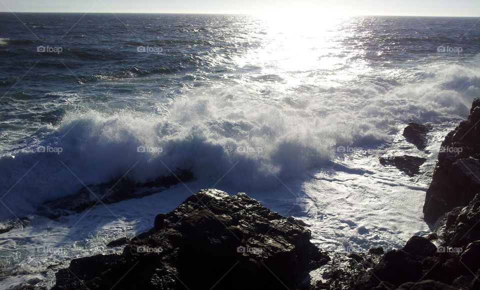 Today you can walk on the harbour jetty and watch the waves breaking on the rocks below.