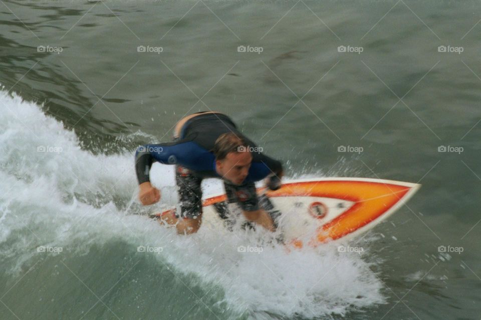 Hanging 10 in the California waves