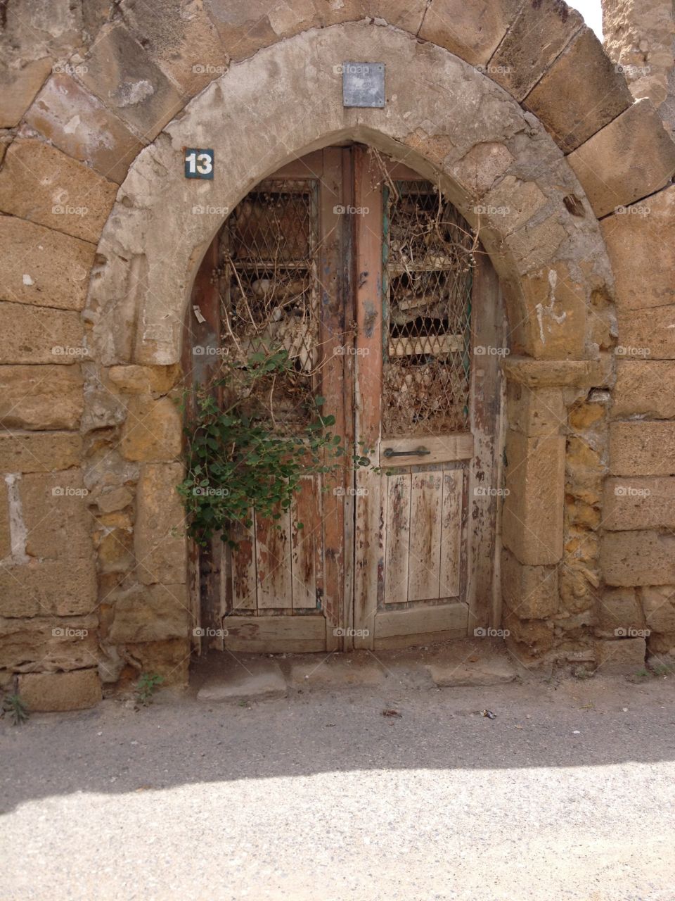Door of an abandoned building