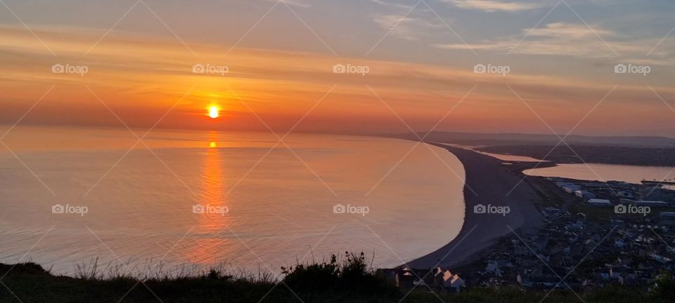 SUNSET IN PORTLAND UK