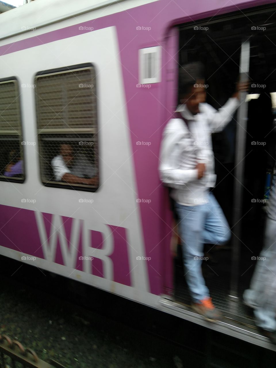 motion in blur ... Mumbai local