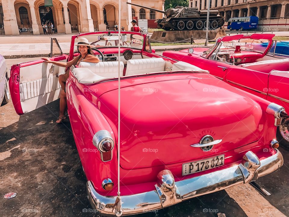 Classic car in La Havana, Cuba 