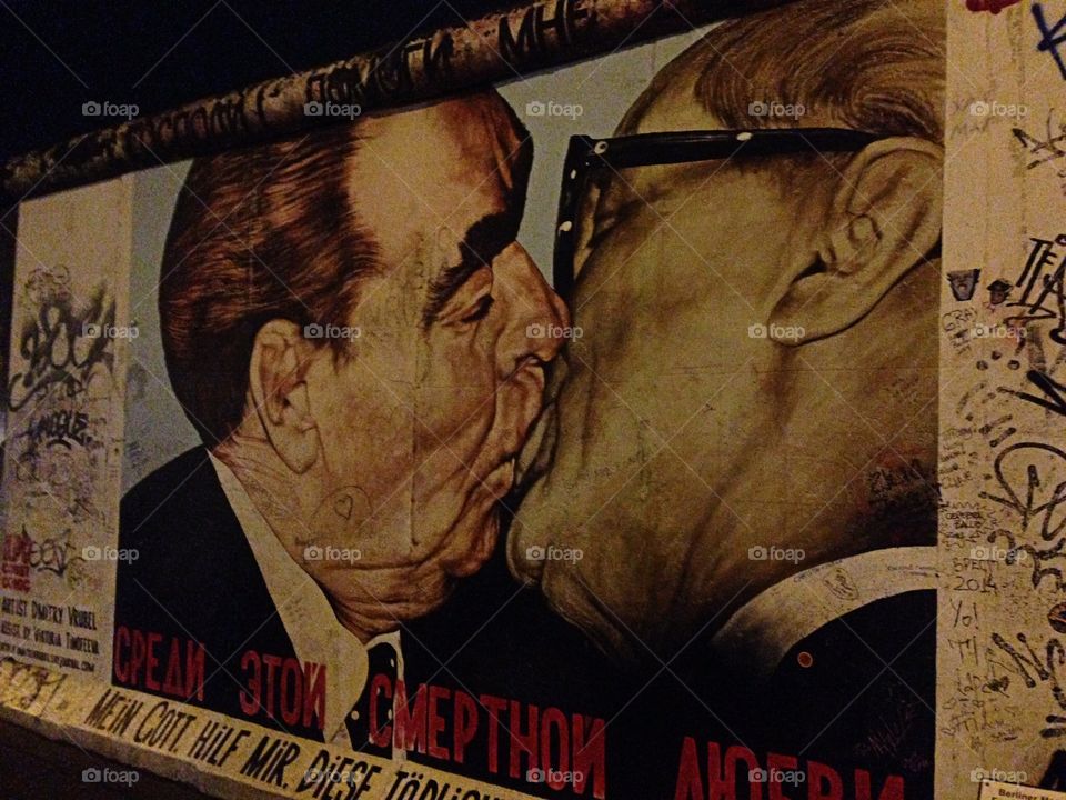 Berlin Wall kiss