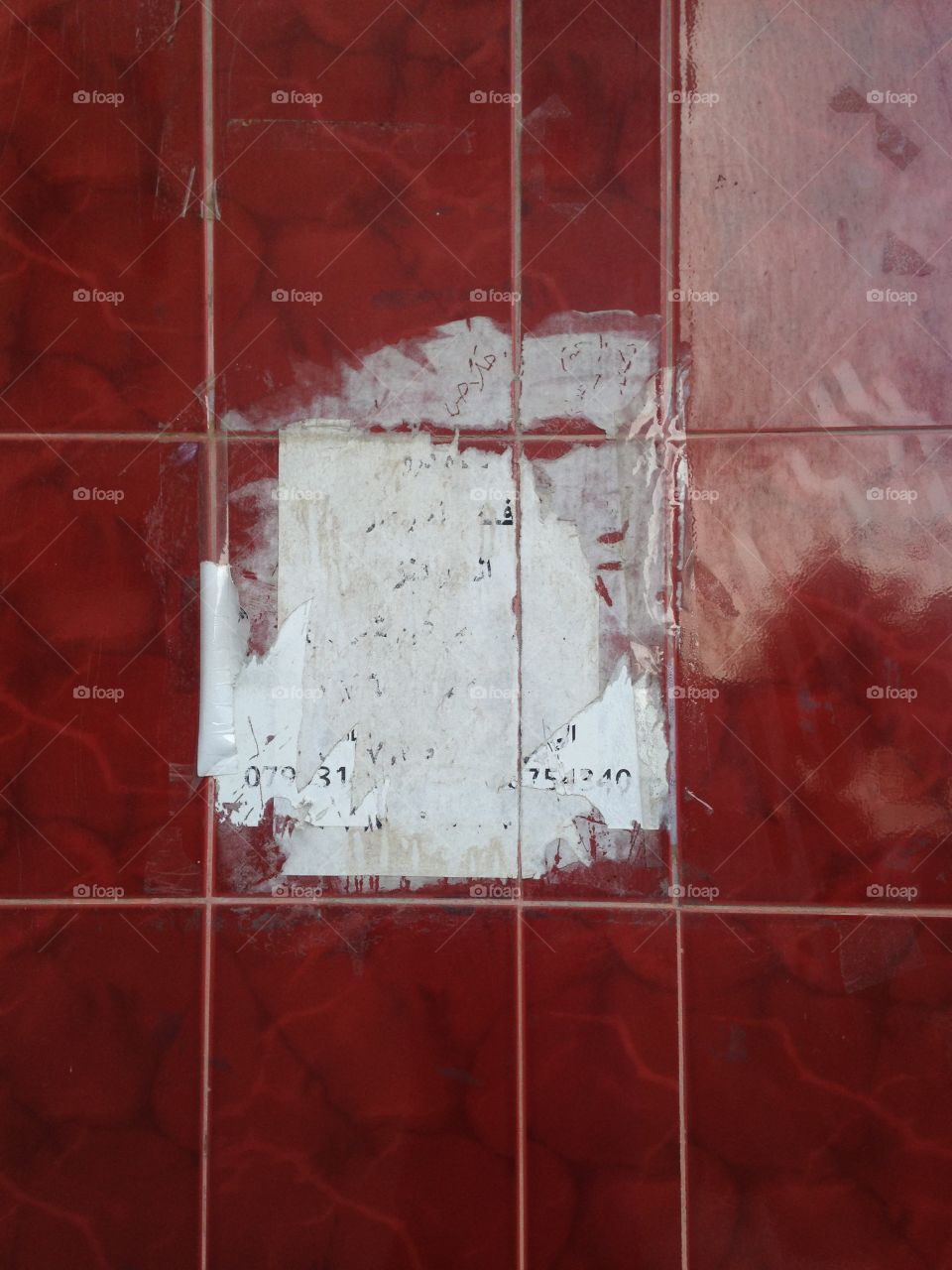 Old poster in jordan