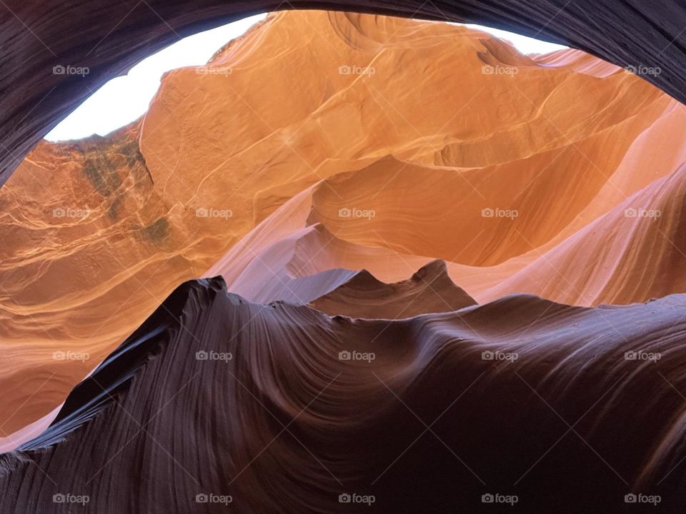 Mountain inside a cave -  lower antelope canyon