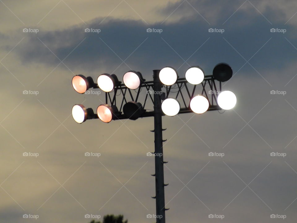 stadium lights 🚥. This is a picture of a Texas light at the local football field. 👣 🚶 🏃 🔥 💨