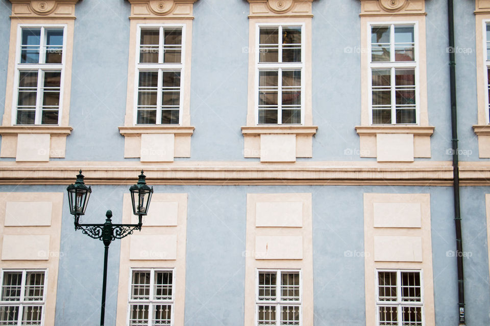 Blue apartment and windows 