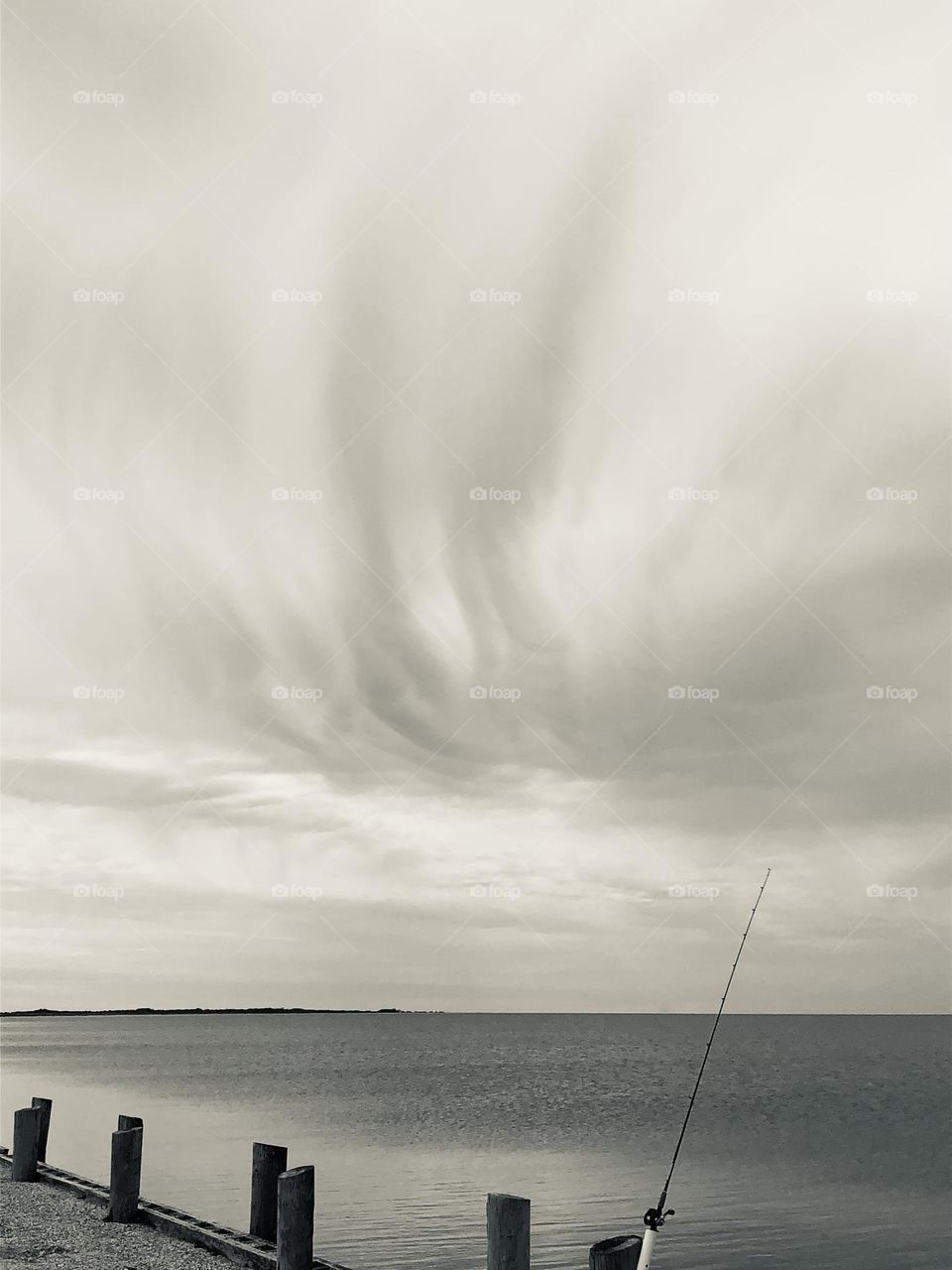 Fishing at Oyster Bay in Texas. It was cold l, windy and the only thing we caught was a stingray!!! Still had a great time ππ»