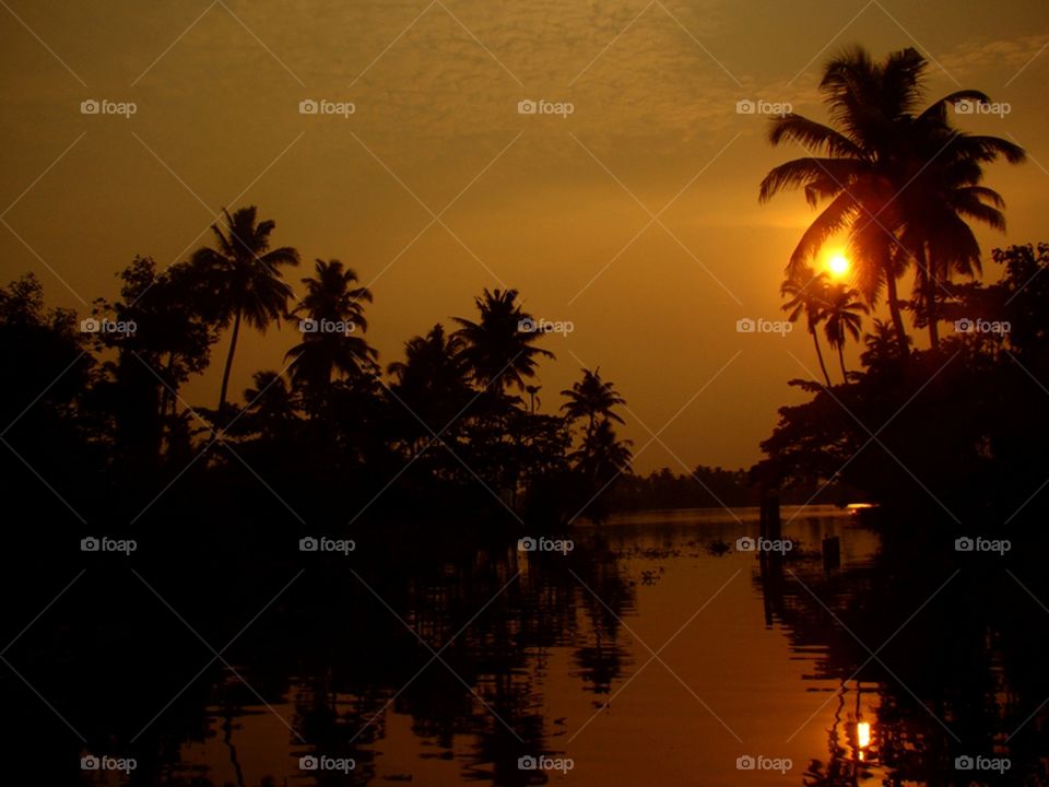 Sunset in Kerala
