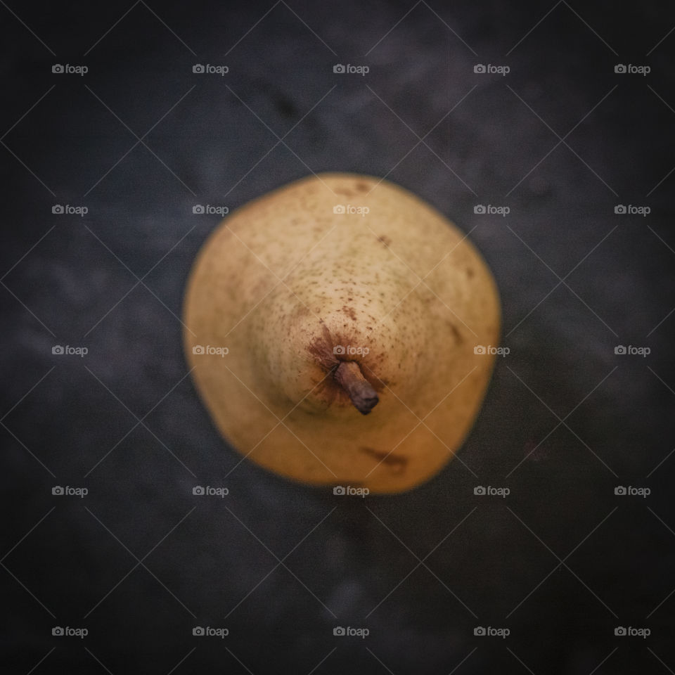 Overhead shot of a williams pear