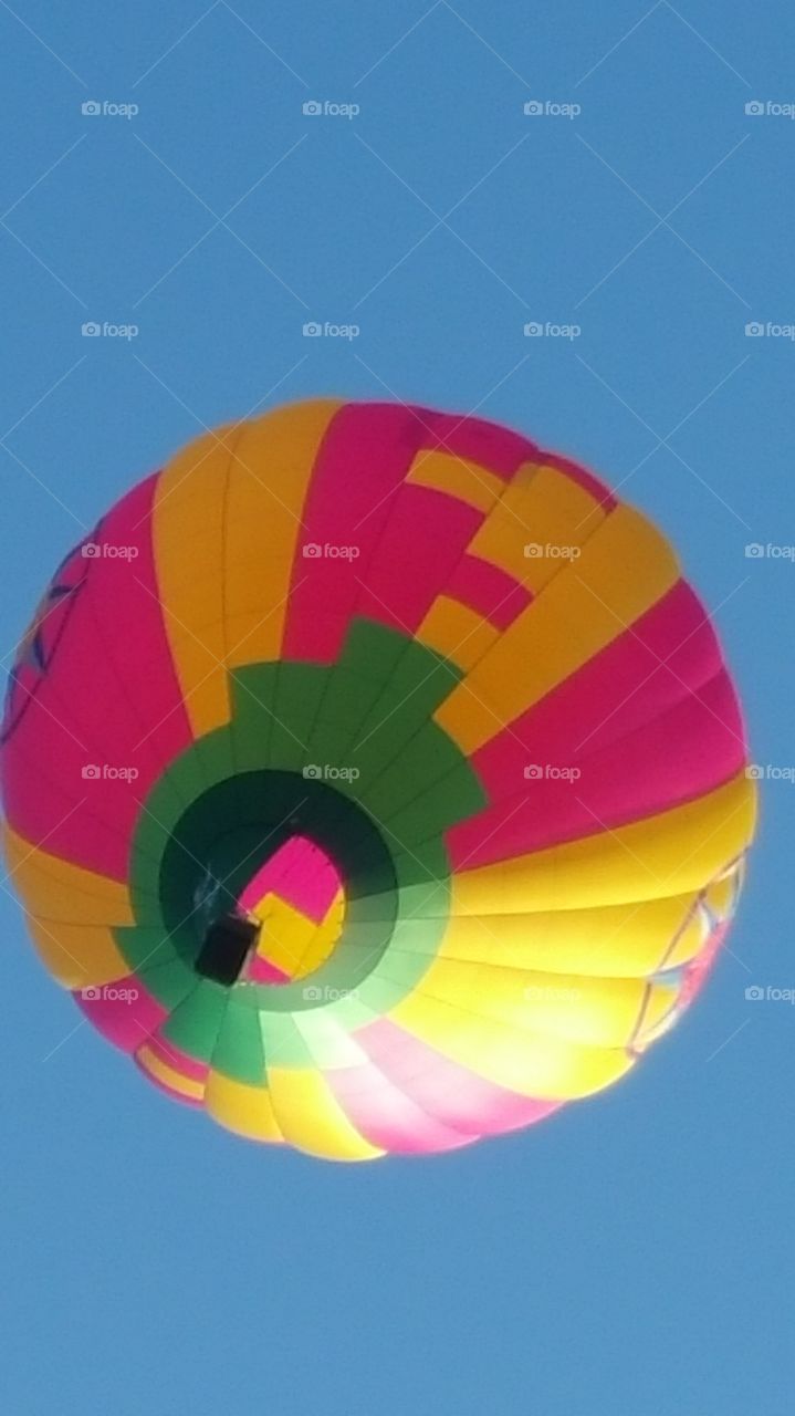 Pink, Yellow, and Green Balloon