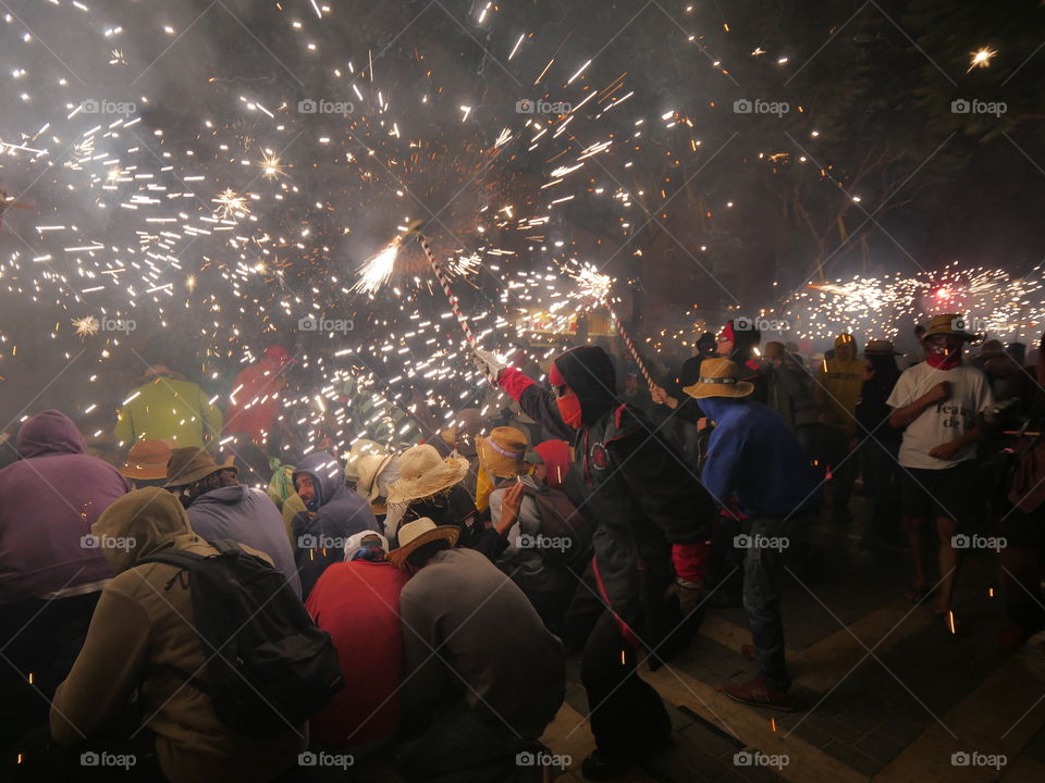 down the fireworks