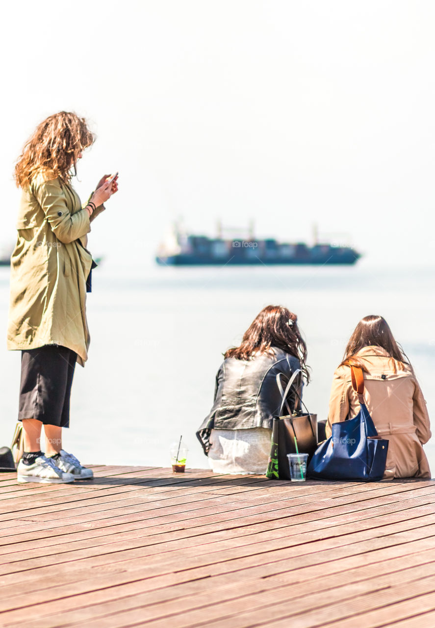 Friends On The Dock
