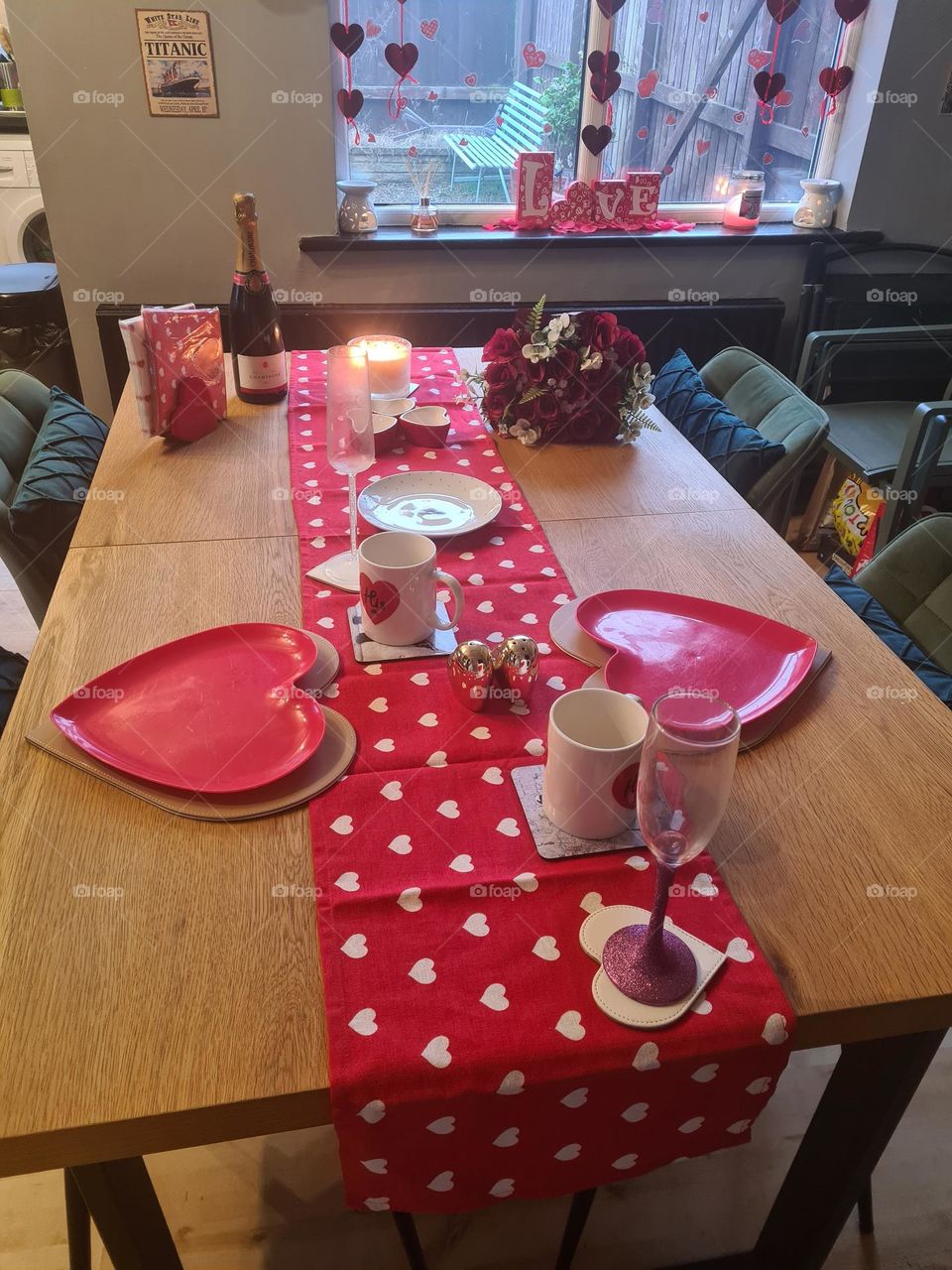 romantic table setting