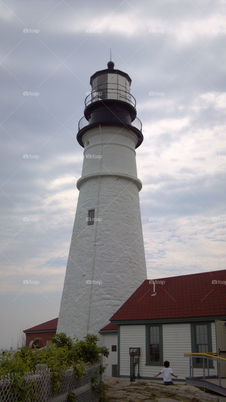 Portland Lighthouse. Portland Head Light is a lighthouse in Cape Elizabeth, Maine.