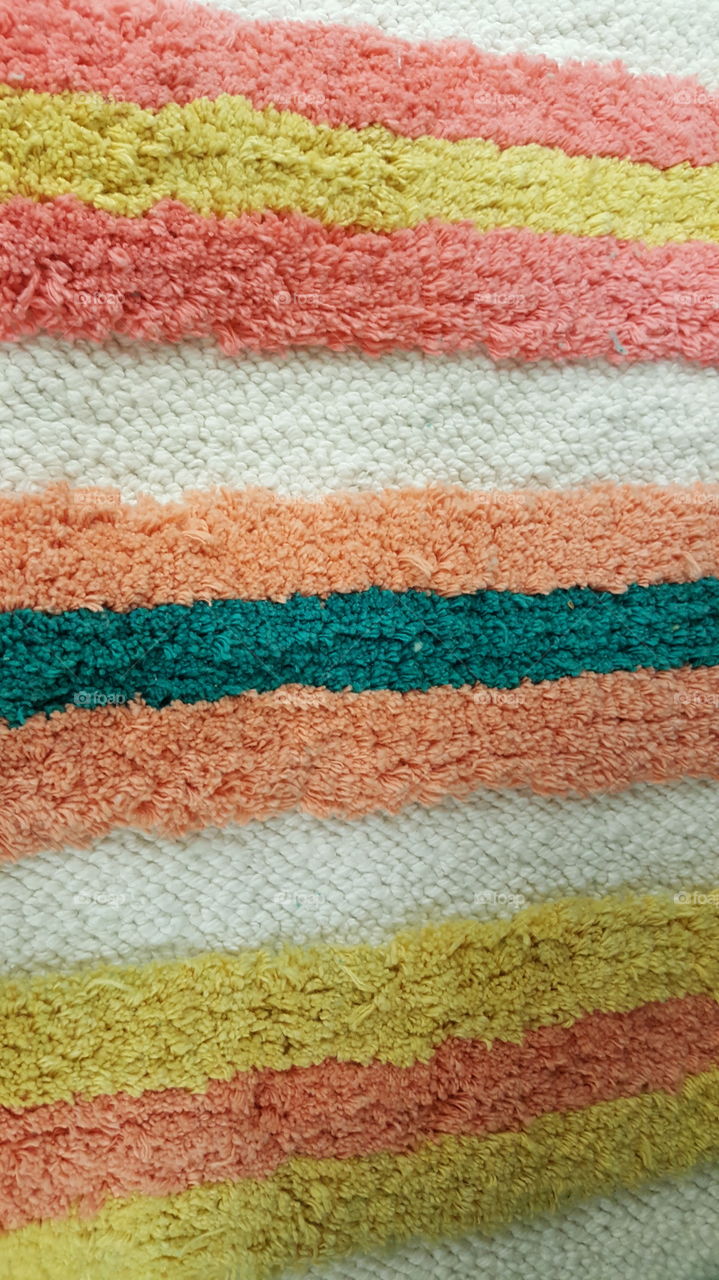 multi colored fluffy rug