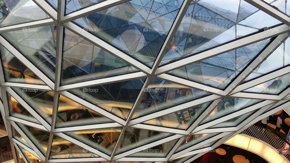 Glass and steel structure in Frankfurt