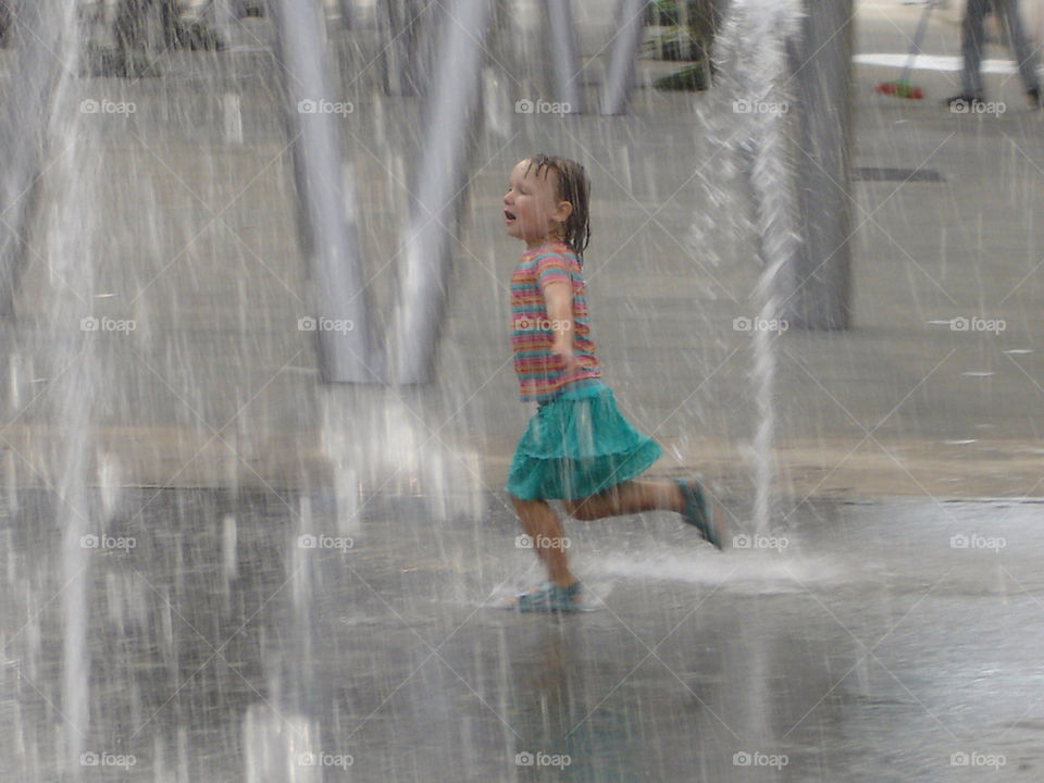 motion fountain playing rain by rickie947