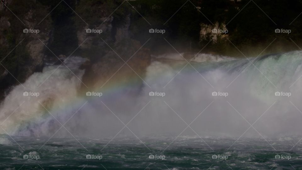 Rainbow Over Rhine Falls