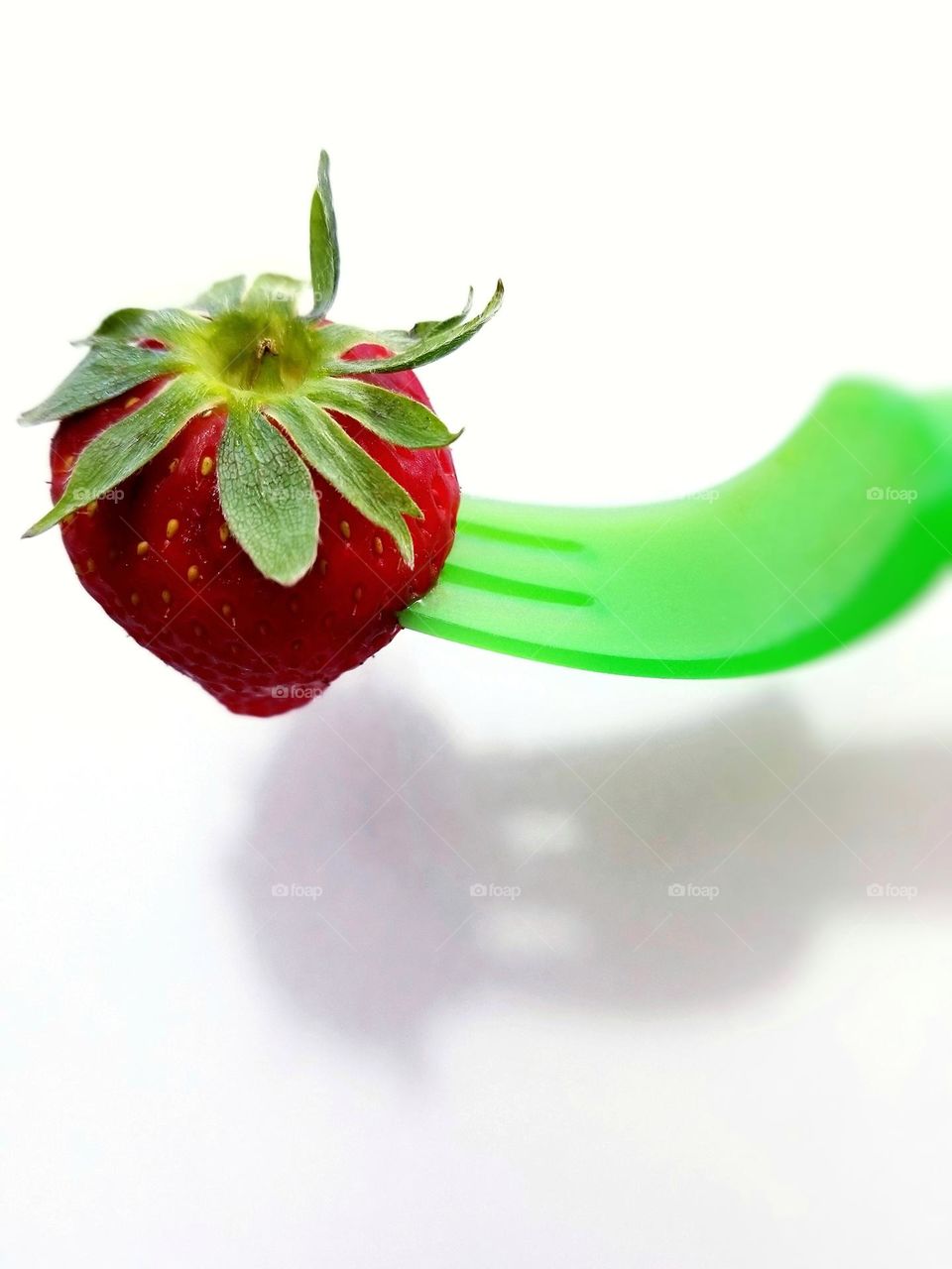 Fork with Strawberry