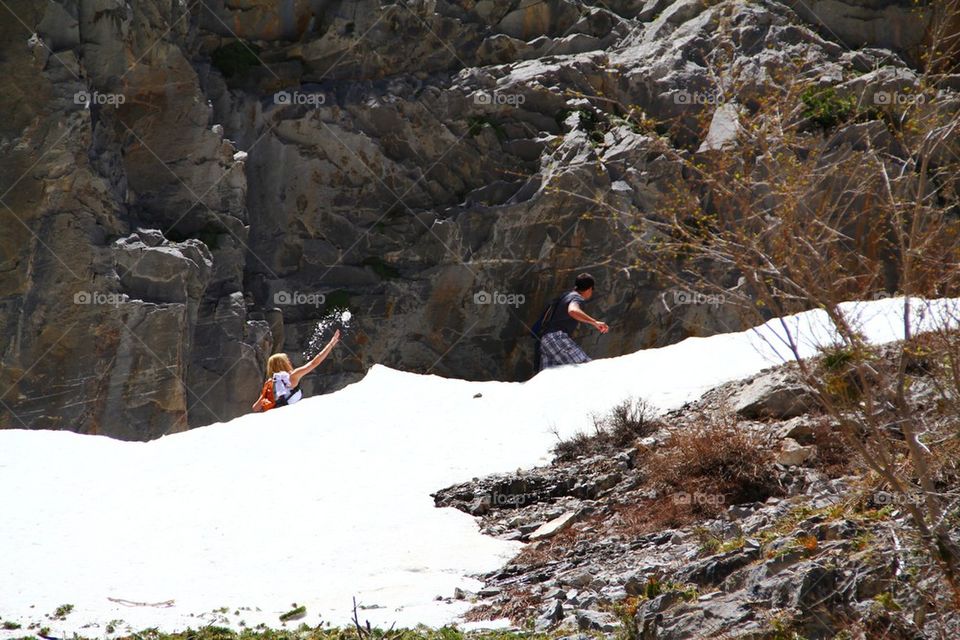 Snowball fight