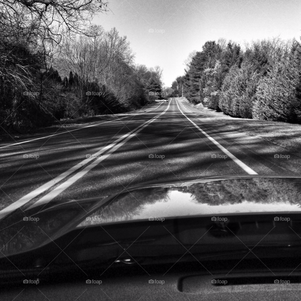 winter driving road empty by bencobb