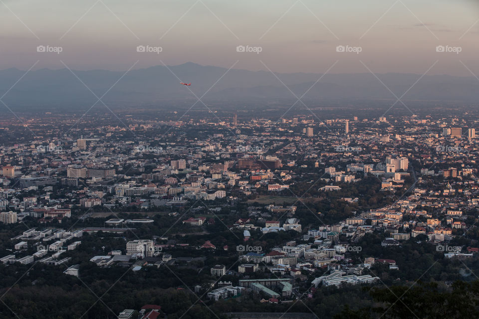 Chiang mai city in the evening 