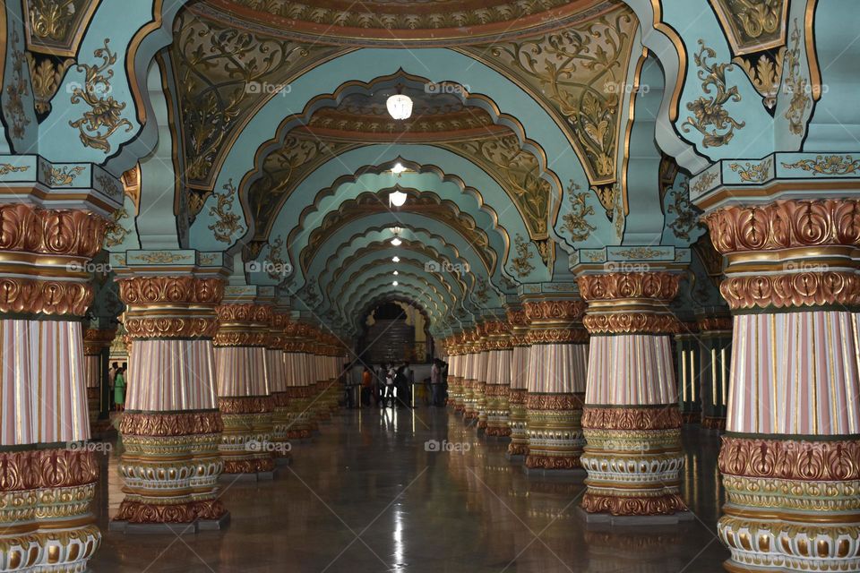 Blend of Persian, Islamic, and Indian styles, highlighted by grand domes, intricate marble inlays,