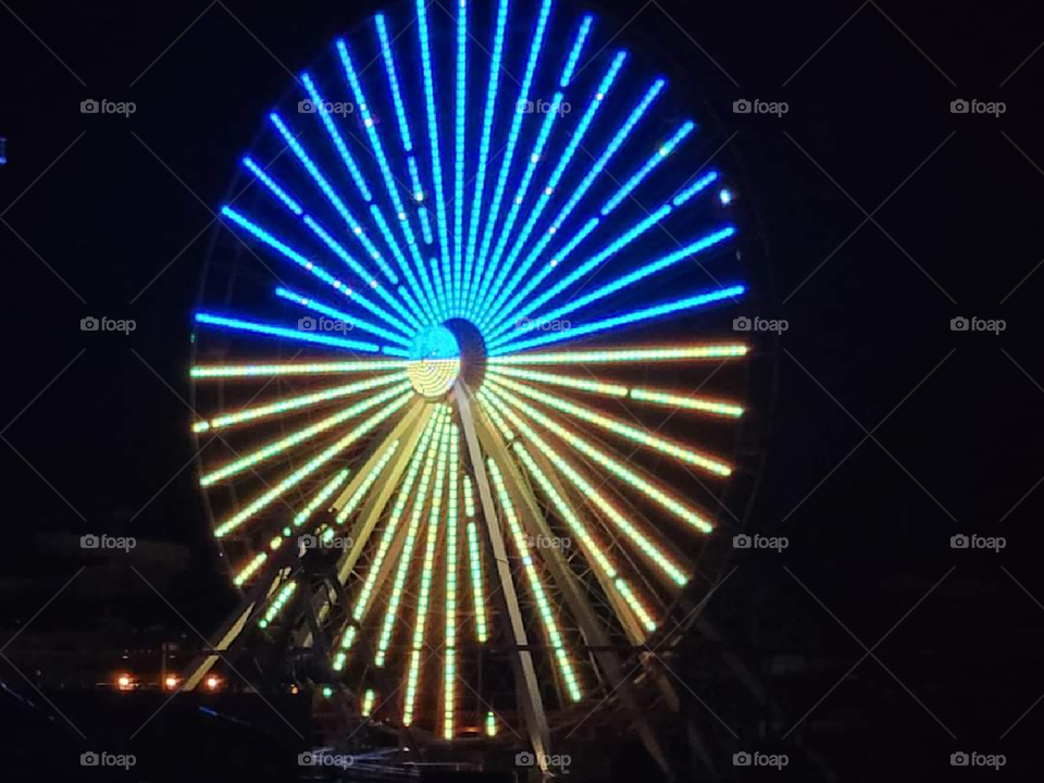 Nighttime Ferris Wheel Ocean City Nj
