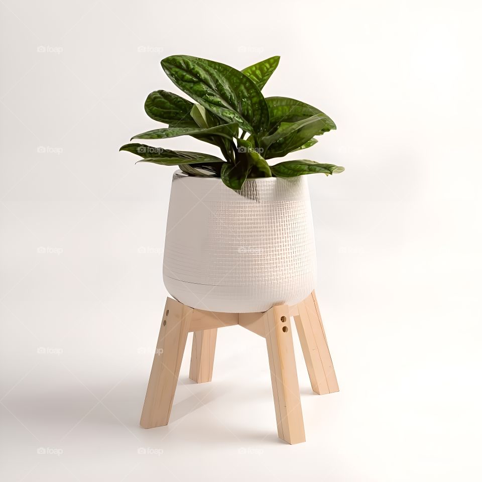 pot with plant simple