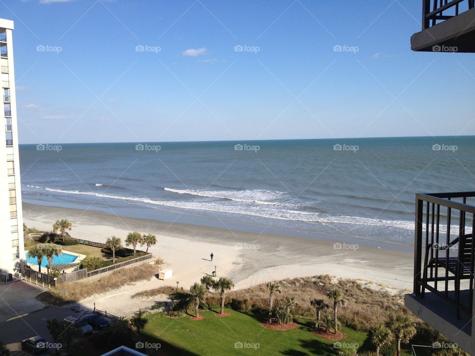 Myrtle Beach view from balcony 