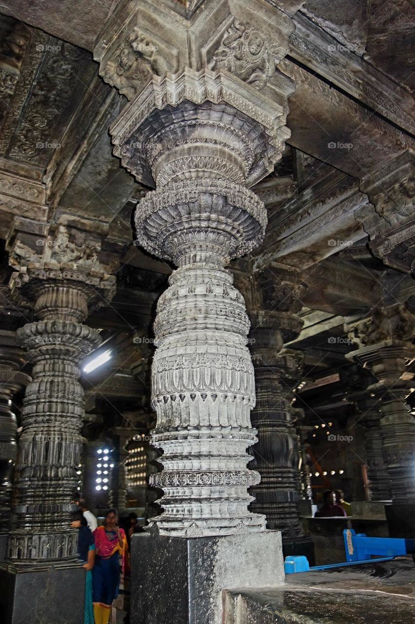 Fine art - Hoysala  - Stone - Pillar