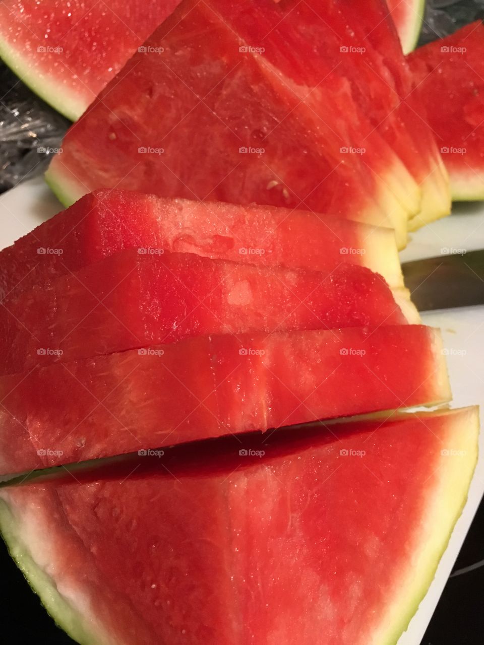 Cut watermelon