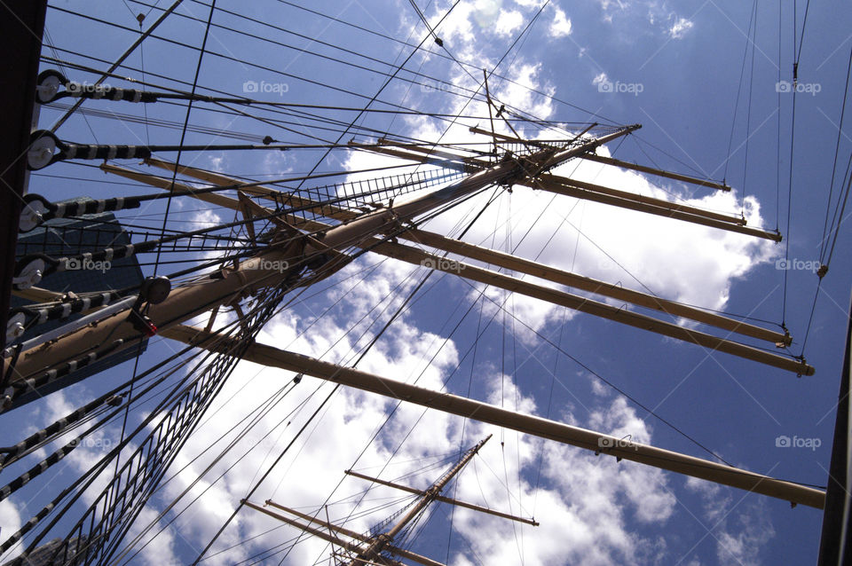 sailing ship masts
