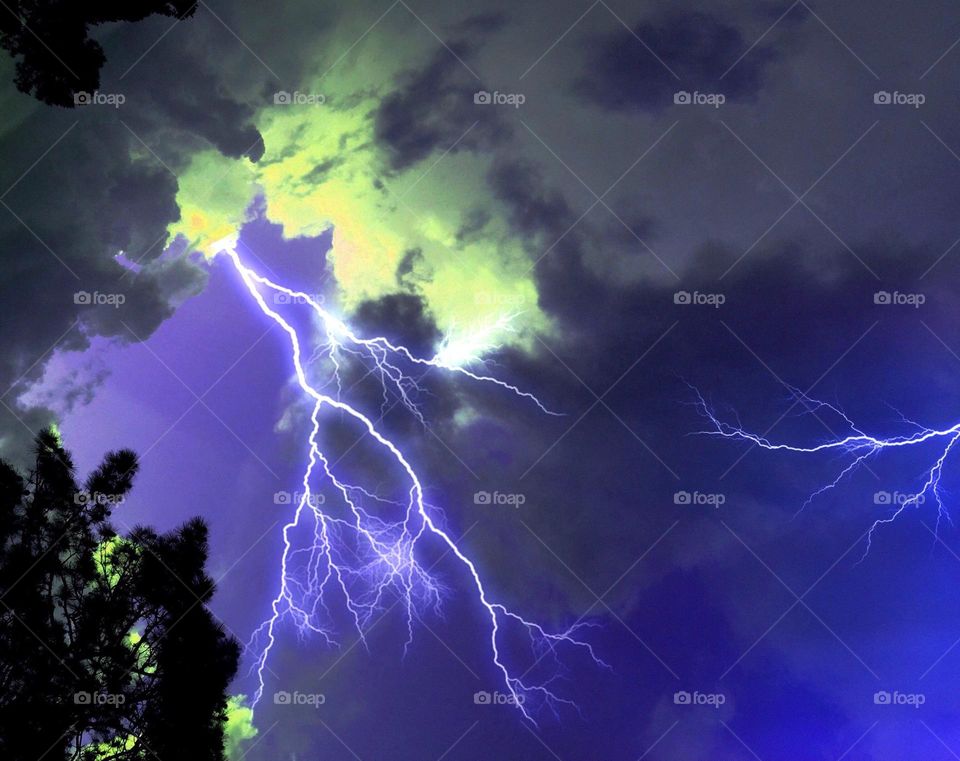 Spooky lightning storm.