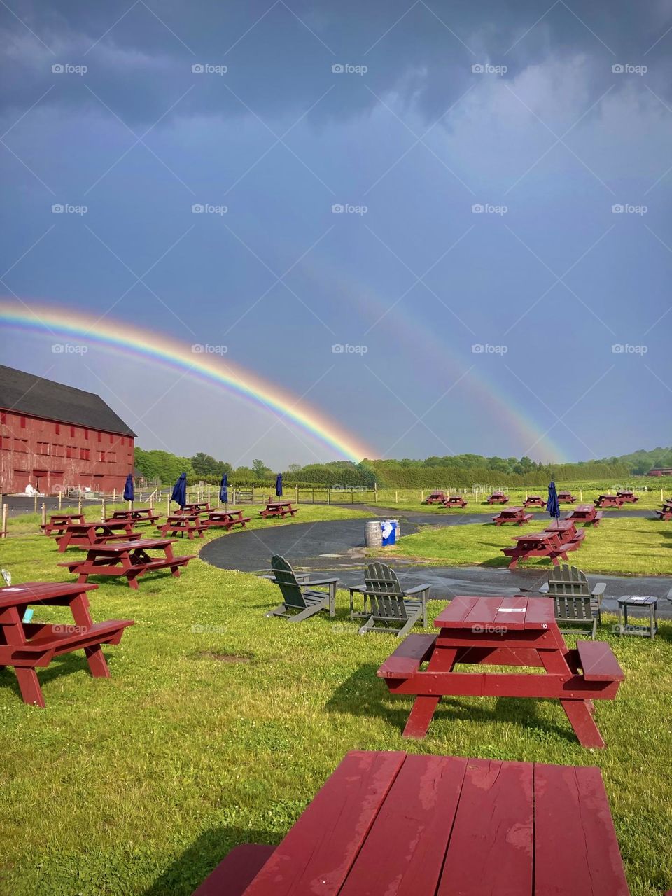 Rainbows touching down, closest I’ve ever been to a pot of gold