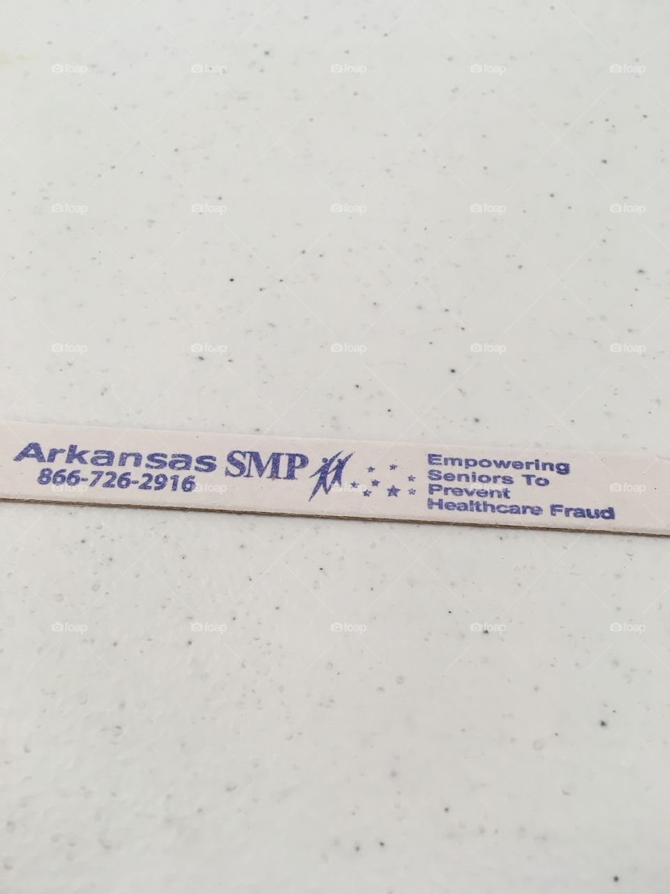 Arkansas amp protects seniors from fraud. Info stamped on an Emory board. How convenient 