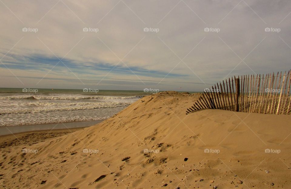 On the beach